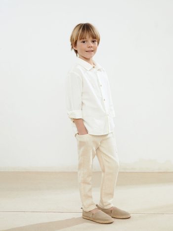 LCW Kids                                                                                        Boys' Elastic Waist Linen Pants