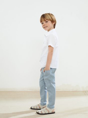 LCW Kids Blue Waistband Elastic Boys' Jogger Pants