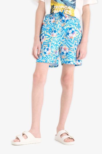 Boys' Patterned Swim Shorts
