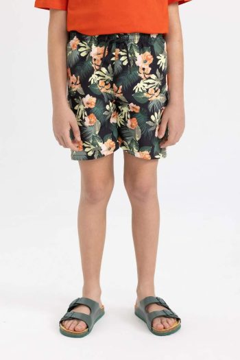Boys' Patterned Swim Shorts