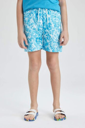 Boys' Patterned Swim Shorts