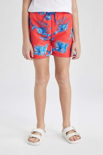 Boys' Patterned Swim Shorts
