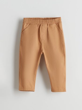 LCW Baby Beige Waistband Basic Boys' Baby Pants