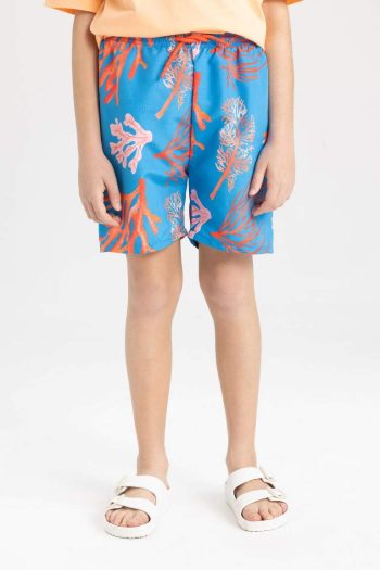 Boys' Patterned Swim Shorts