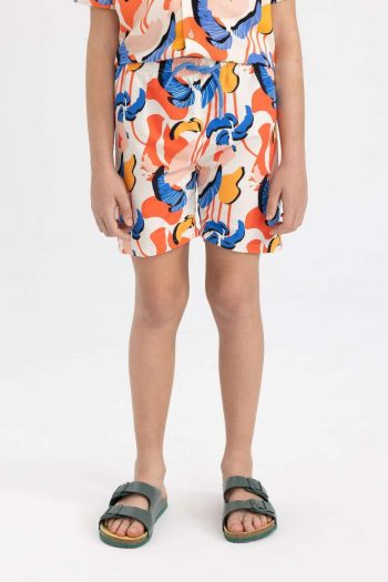 Boys' Patterned Swim Shorts