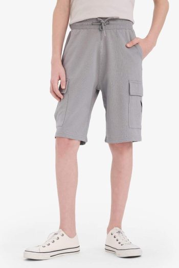Boys' Elastic Waist Cargo Pocket Shorts