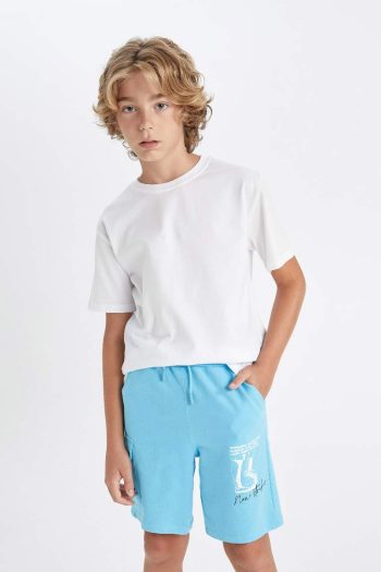 Boys' Elastic Waist Printed Shorts