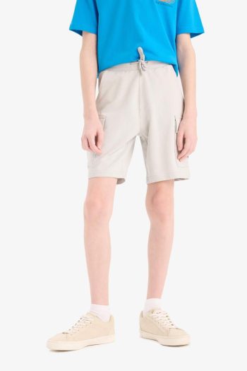 Boys' Elastic Waist Cargo Pocket Shorts
