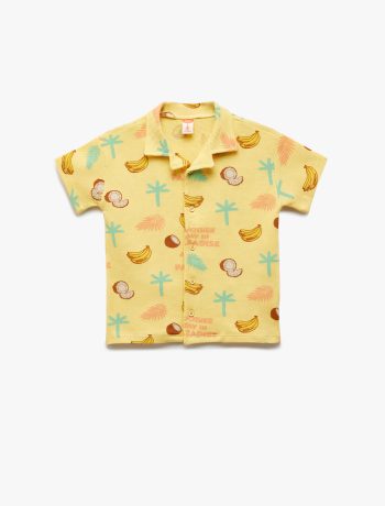 Boys' Cotton Printed Short-Sleeve Polo Shirt