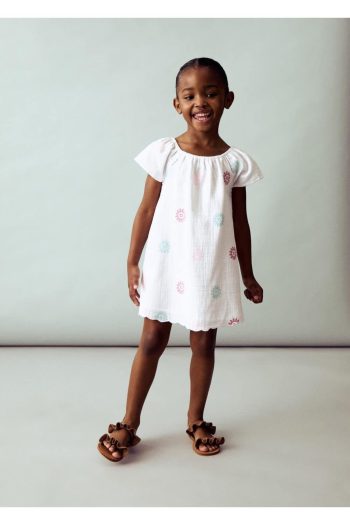 Dress with embroidery details