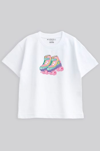 MARKOLL 5-12 Years Old Skate Print T-Shirt