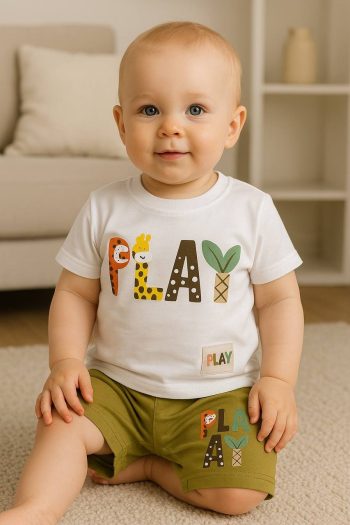 Boys' Baby Play Printed Shorts Set