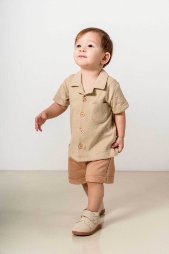 Bombe Baby Children's Cotton 2-Piece Shorts Set Trendy Fashion Set