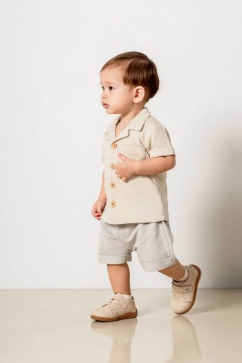 Bombe Boys Baby Children Natural Cotton 2-Piece Set First Me Trend Fashion Top and Bottom Set