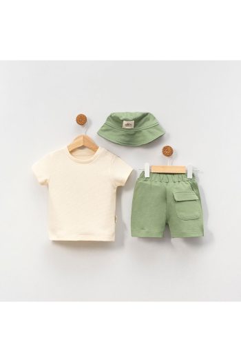 Adda Baby Short Sleeve 3-Piece Cotton Boys' Set