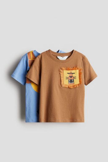 H&M 2-Piece Interactive Detailed T-Shirt