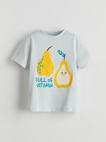 LCW Kids Blue Raspberry Printed Boys' T-Shirt