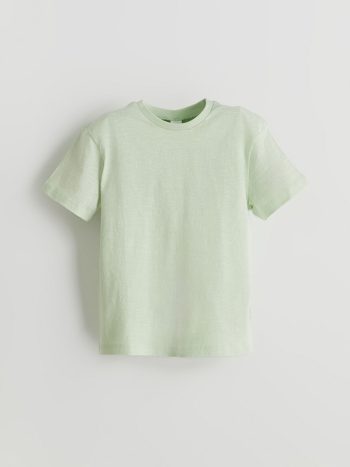 LCW Kids Green Bicycle Neck Basic Boys' T-Shirt