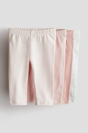 H&M 4-Piece Cotton Jersey Leggings