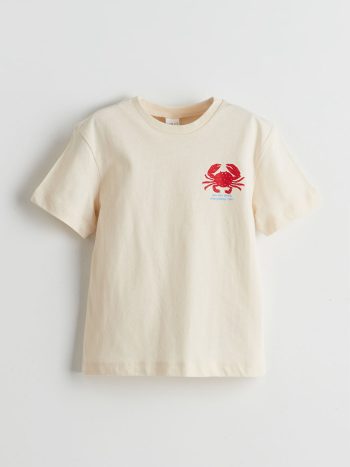 LCW Kids                                                                                        Boys' T-Shirt with Crab Print