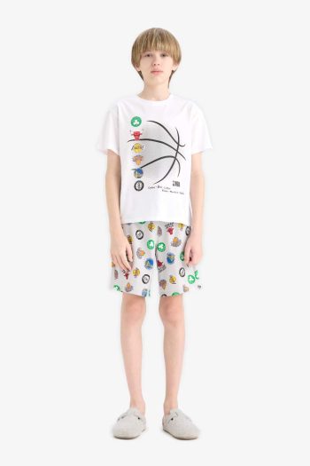 Boys' NBA Current Teams Pajama Set Short Sleeve Top Shorts