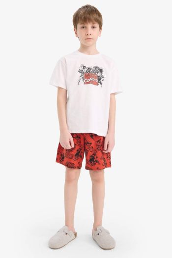 Boys' Marvel Comics Short Sleeve Pajama Set with Shorts