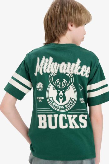 Boys' NBA Milwaukee Bucks Crew Neck Short Sleeve T-Shirt