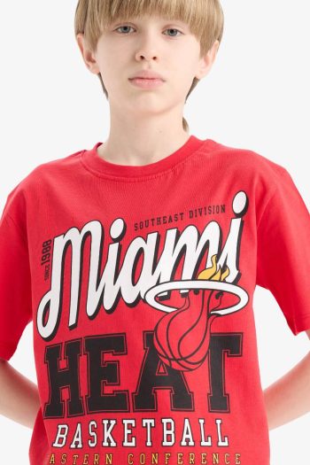 Boy's NBA Miami Heat Crew Neck Short Sleeve T-Shirt