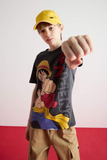 Boys' One Piece Crew Neck Short Sleeve T-Shirt