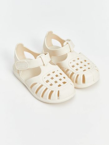 LCW STEPS                                                                                        Beige Velcro Baby Girl Beach Sandals
