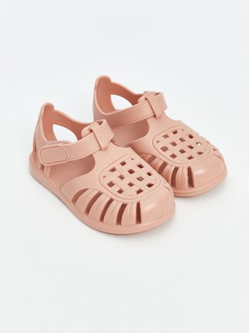 LCW STEPS Pink Velcro Beach Sandals for Girls