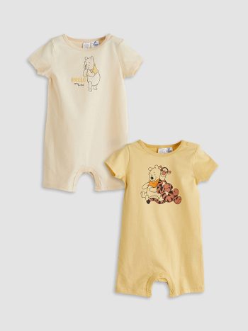 LCW Baby Winnie the Pooh Printed Baby Boy Romper Set of 2