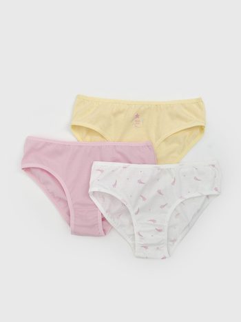 LCW Kids  Sari Printed Girls' Underwear Set of 3