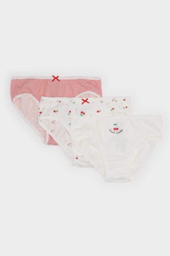 Girls' Patterned 3-Pack Slip Underwear