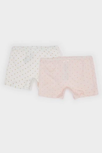 Girls' Patterned 2-Pack Boxer Shorts