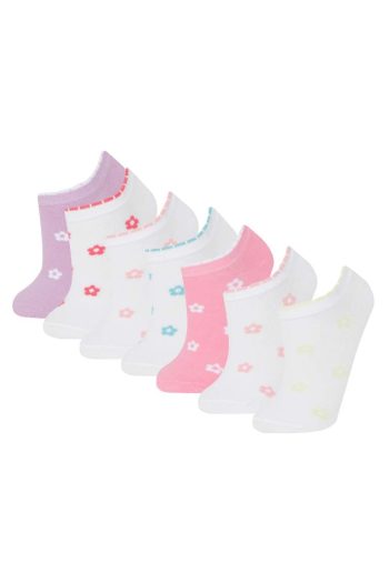 7-Pair Cotton Socks for Girls