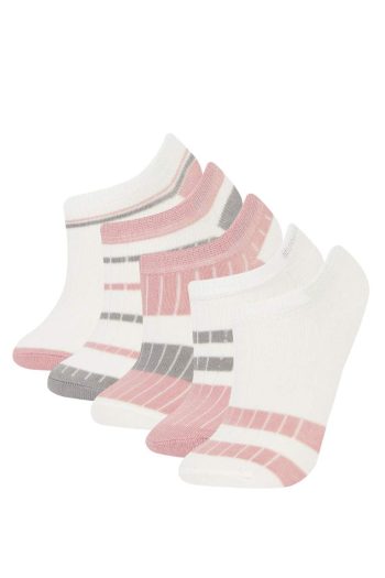 Girls' 5-Pack Cotton Ankle Socks