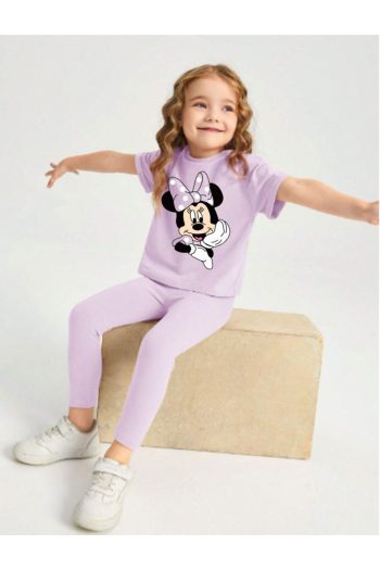 Cute Mouse Printed Outfit with Tights for Baby Girls