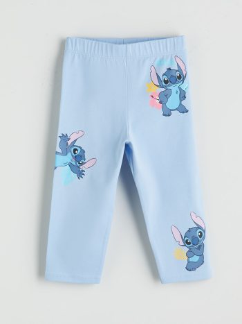 LCW Kids Mavi Lilo & Stitch Printed Girls' Leggings