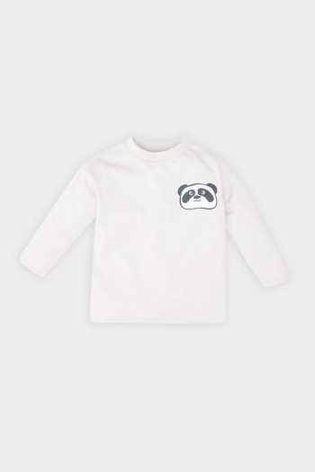 Boy's Bicycle Neck Printed Long Sleeve T-Shirt