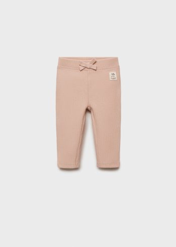 Ribbed Leggings with Bow