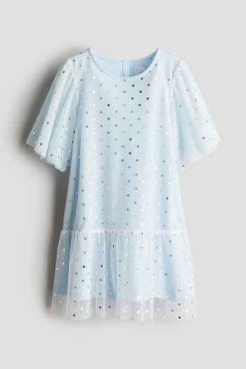 Printed Tulle Dress
