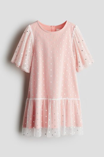 Printed Tulle Dress