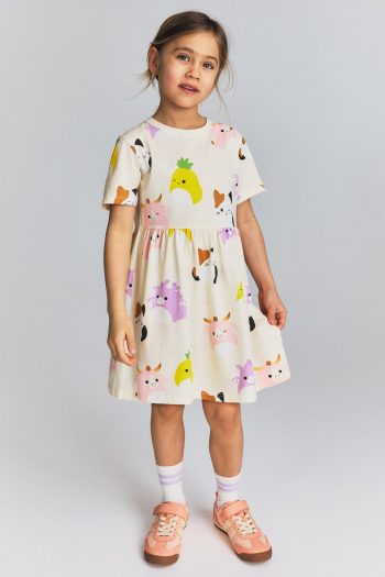 Printed Jersey Dress