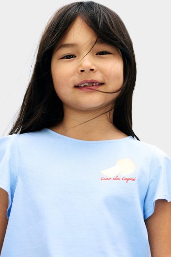 Cotton Top with Volan Sleeves