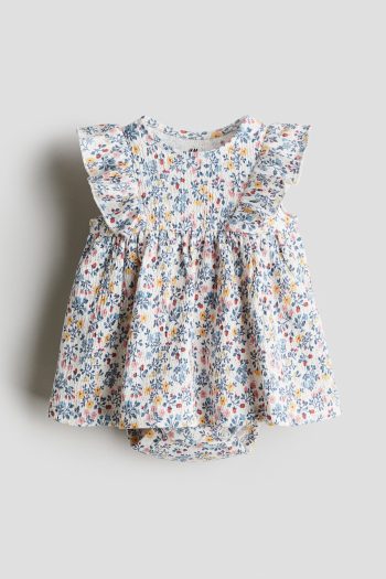 Dress with Bodice and Ruffles