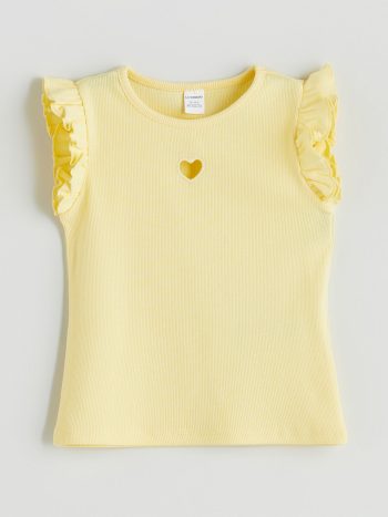 LCW Kids Sari Round Neck Embroidered Girls' Blouse