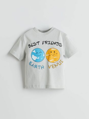 Printed Crew Neck T-Shirt for Boys