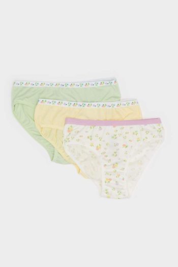 Girls' Printed 3-Pack Slip Underwear