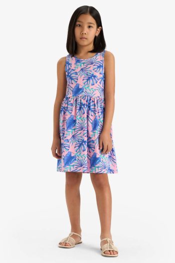 Girl's Patterned Sleeveless Dress